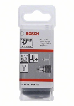 Кулачковый патрон до 10 мм 1 – 10 mm, 3/8" - 24 1608571058